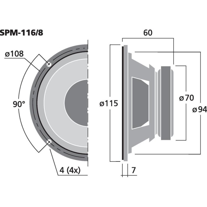 Monacor SPM-116/8