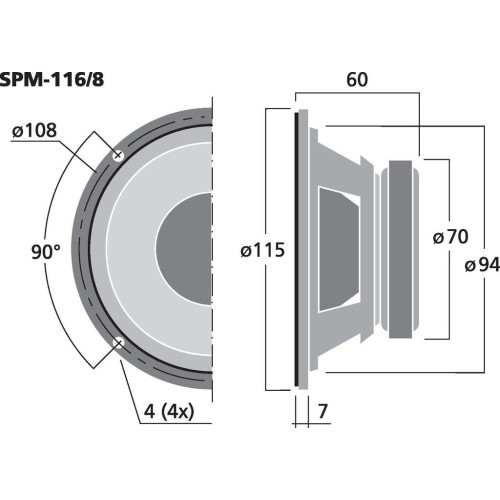 Monacor SPM-116/8