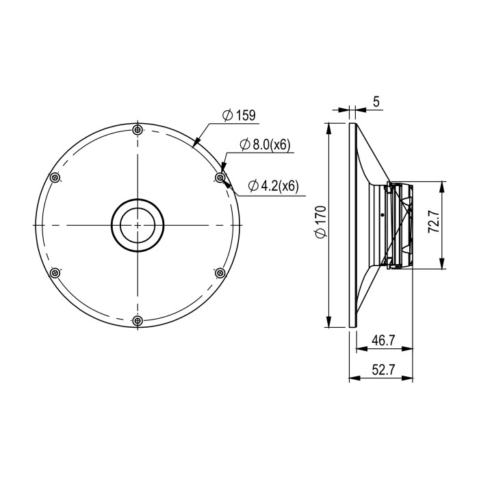 Satori TW29TXNWG-4 Textreme Tweeter with Waveguide- 4 ohm