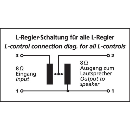 Monacor LP-100-8 L-pad attenuator