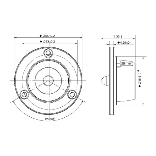 Високотонов ринг радиатор Peerless XT25SC90-04
