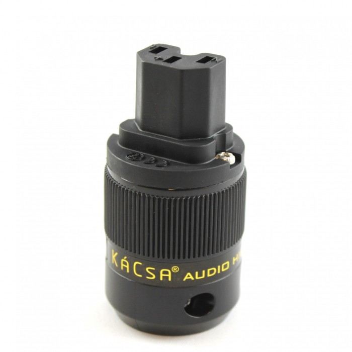 Захранващ IEC конектор за кабел KáCsa - PP-IEC1G Gold plated IEC plug