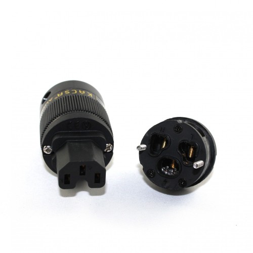 Захранващ IEC конектор за кабел KáCsa - PP-IEC1G Gold plated IEC plug