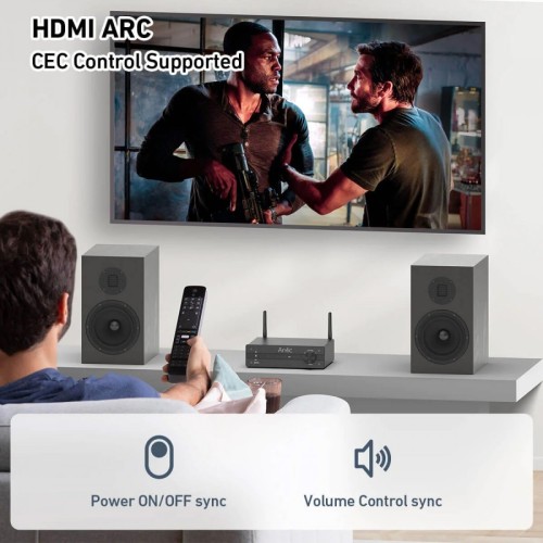 Стерео предусилвател с DAC ARC Bluetooth Phono USB SWout - Arylic BP50