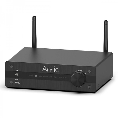 Стерео предусилвател с DAC ARC Bluetooth Phono USB SWout - Arylic BP50