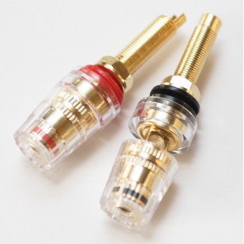 Входни клеми комплект 2 бр. Binding Posts M8 threading – Gold plated