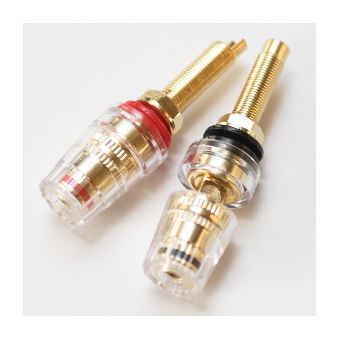 Входни клеми комплект 2 бр. Binding Posts M8 threading – Gold plated