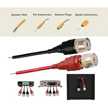 Lil Piggy's Binding Post Banana Jack to Led Shire Adapter Set 2