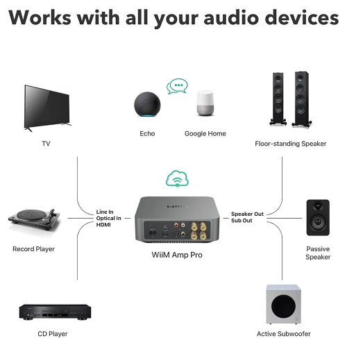 WiiM Amp Pro - Stereo Streaming Amplifier