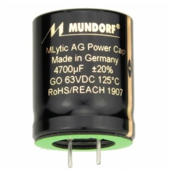 Захранващи аудио кондензатори MLytic Audio Grade GLUE ON-MLGO25-47 000 µF