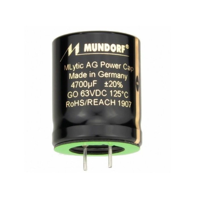 Захранващи аудио кондензатори MLytic Audio Grade GLUE ON-MLGO25-47 000 µF