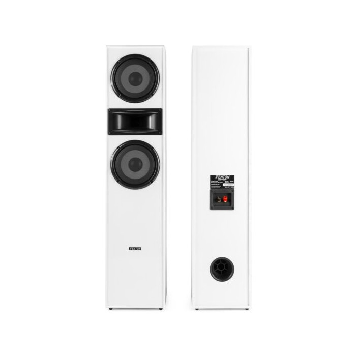 FENTON SHF700W Tower Speaker Set 2x 6.5” White