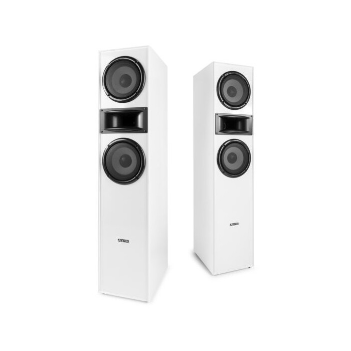 FENTON SHF700W Tower Speaker Set 2x 6.5” White