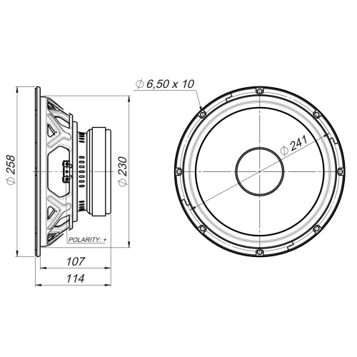 Speaker Beyma 10WRS300, 8 ohm, 10 inch