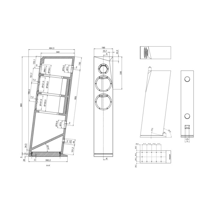 DIY кит- комплект компоненти за тонколони SB Acoustics Rinjani TX