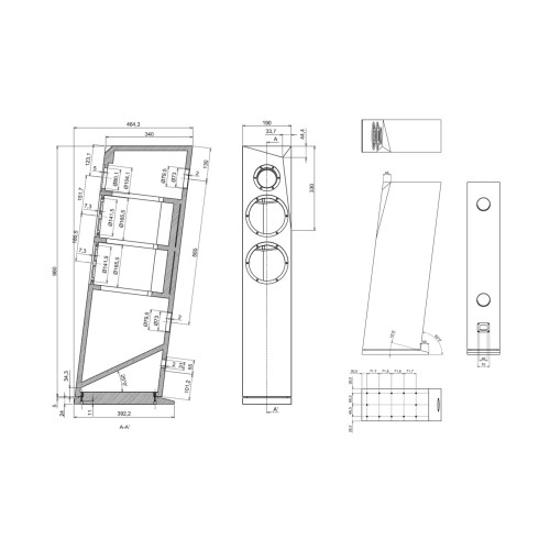 DIY кит- комплект компоненти за тонколони SB Acoustics Rinjani TX