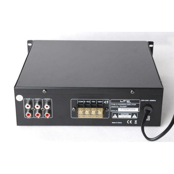 PAA80BT PUBLIC ADDRESS AMPLIFIER 80W WITH BLUETOOTH, USB-MP3 & FM TUNER
