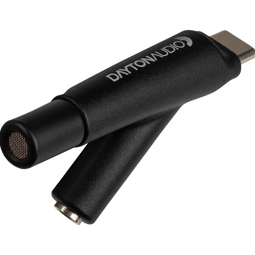 Dayton Audio iMM-6C Calibrated USB-C Measurement Microphone for Apple/ Android