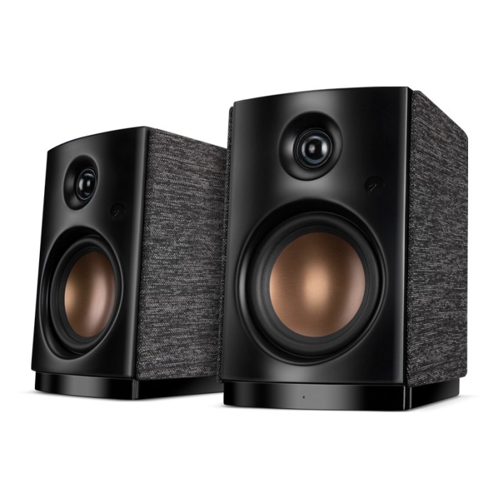 HiVi Swan OS-10 active bookshelf speakers