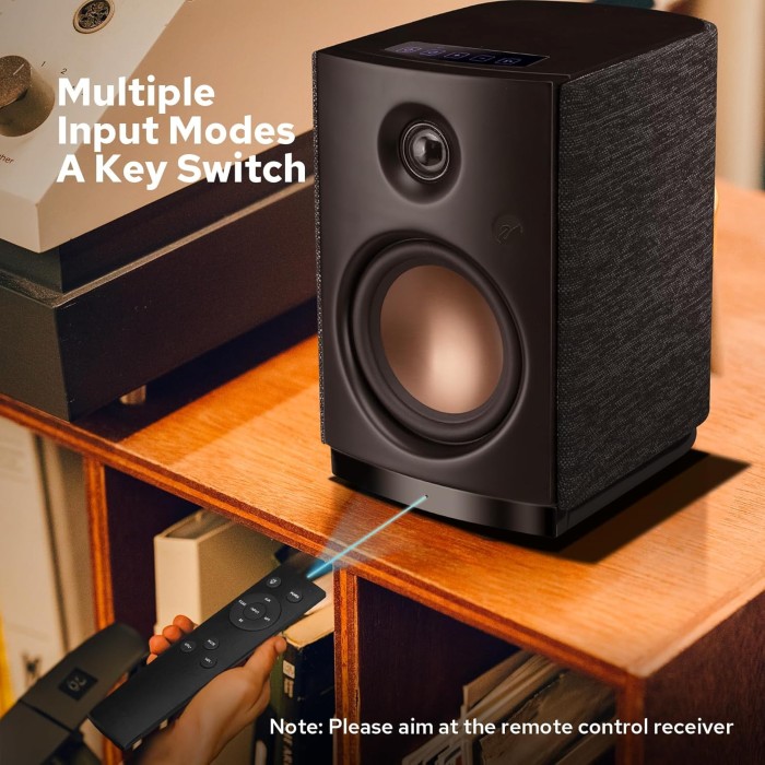 HiVi Swan OS-10 active bookshelf speakers