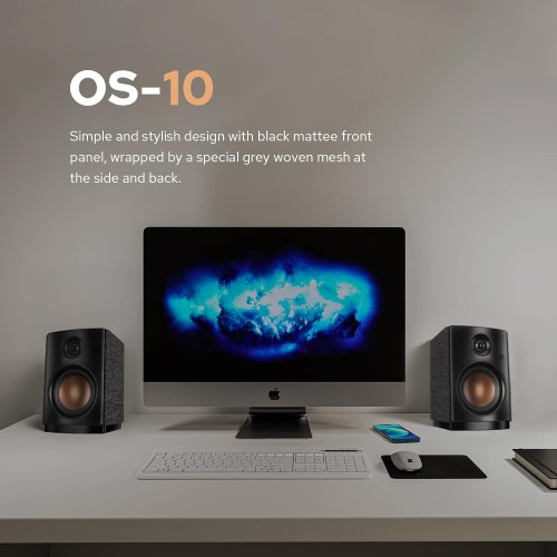 HiVi Swan OS-10 active bookshelf speakers