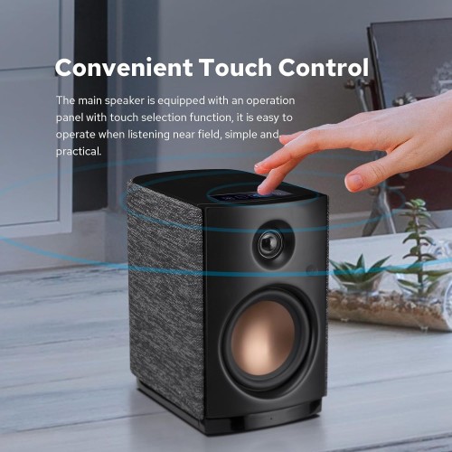 HiVi Swan OS-10 active bookshelf speakers