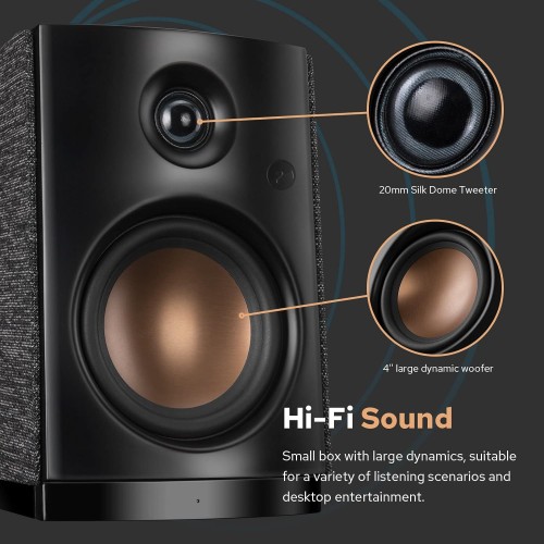 HiVi Swan OS-10 active bookshelf speakers