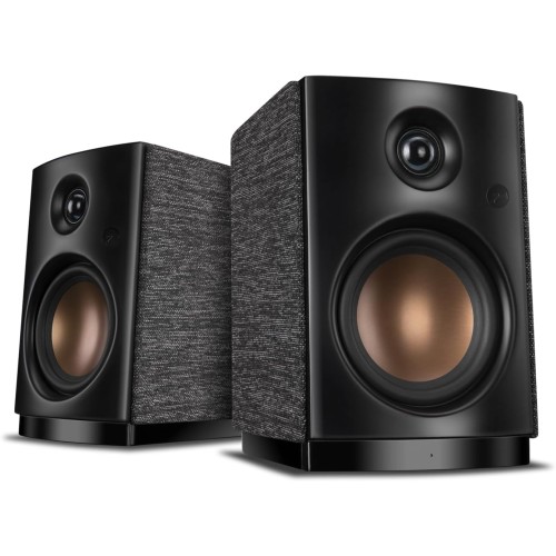 HiVi Swan OS-10 active bookshelf speakers
