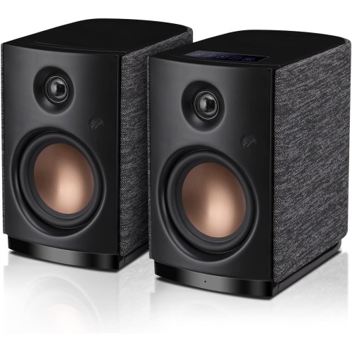 HiVi Swan OS-10 active bookshelf speakers