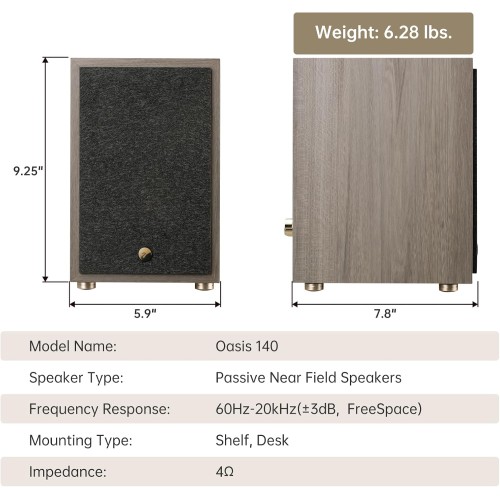 HiVi Swan Oasis 140 Bookshelf Speakers