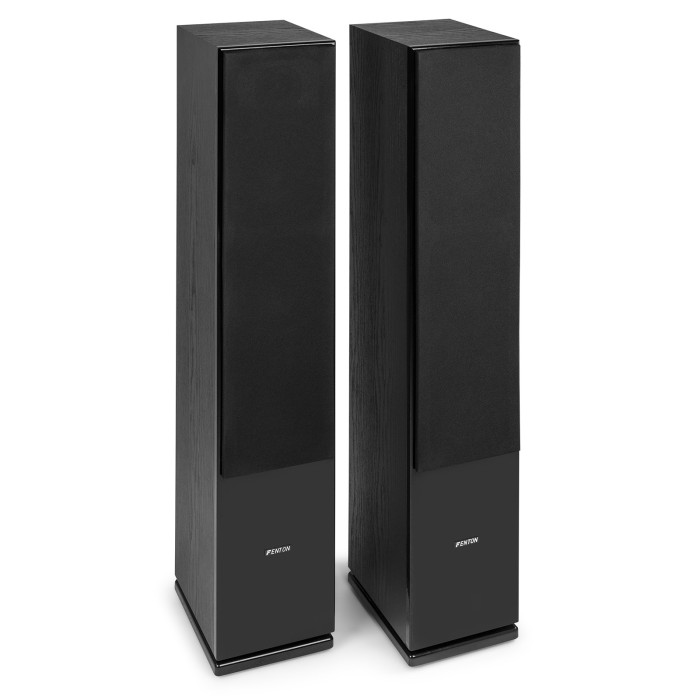 Комплект подови тонколони с 3x 6.5” бас говорители FENTON SHF80W- черни