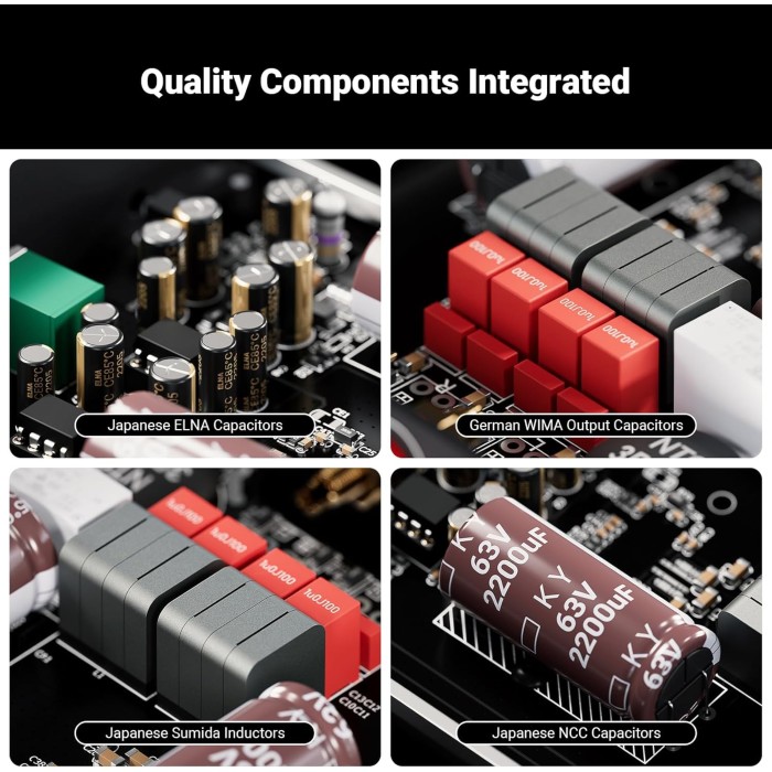 Fosi Audio V3 300W Class D Stereo Power Amplifier