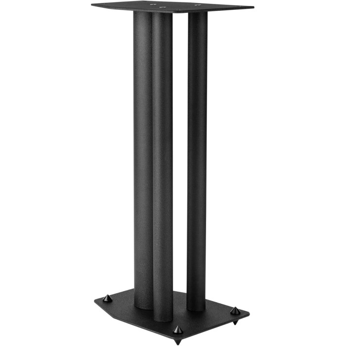 Dayton Audio SSMB24 speaker stand pair with steel base