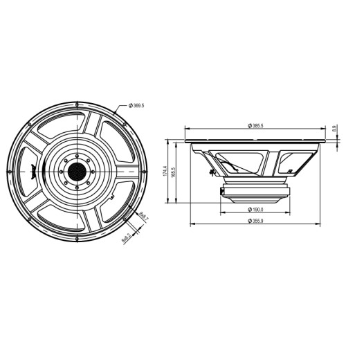 SB Audience BIANCO-15MW500 Mid-woofer 15"