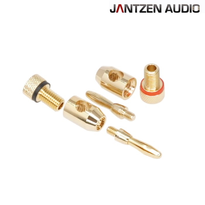Jantzen Audio 012-0140 Gold Banana Plug Pair 4mm