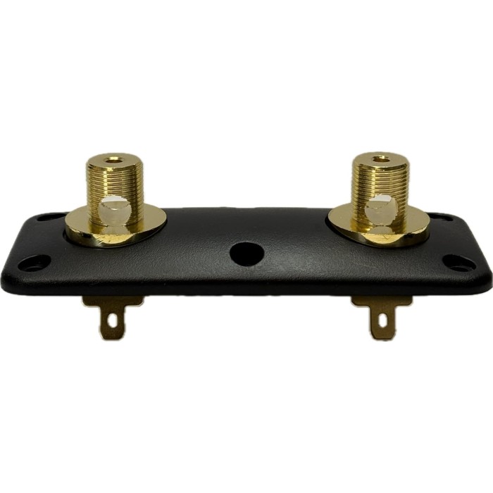 Масивен позлатен терминал за говорители 121 mm x 51 mm