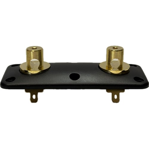 Масивен позлатен терминал за говорители 121 mm x 51 mm