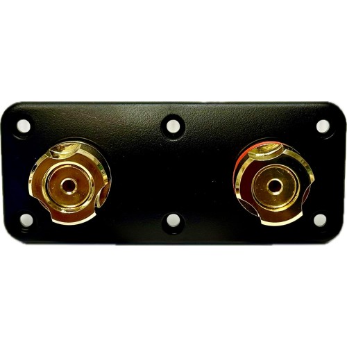 Масивен позлатен терминал за говорители 121 mm x 51 mm