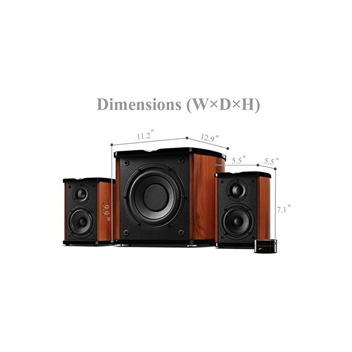 HiVi Swans M50WMKIII 2.1 Powered Multimedia Active Bluetooth Bookshelf Speakers